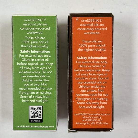 rareESSENCE Aromatherapy Focus Rejuvenate Blends Organic Essential Oils Lot of 2 - Picture 3 of 6